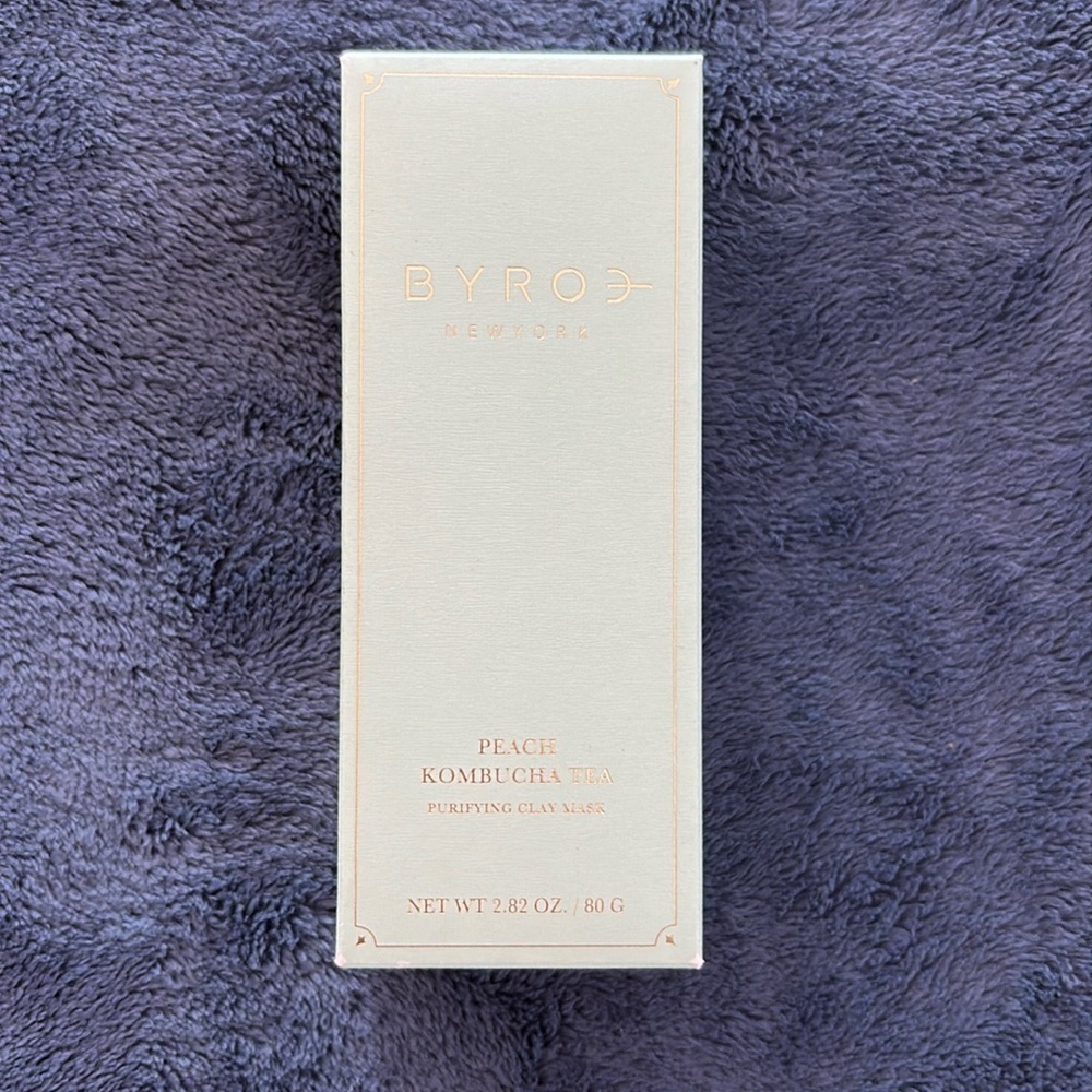 Byroe peach kombucha tea clay mask